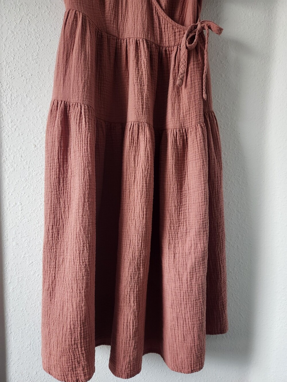 Universal Thread Rust Wrap Midi Dress - Picture 2 of 4